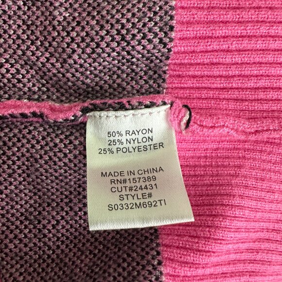 2/$30 Originality Panda Graphic Crew Neck Sweater Long Sleeve Pink #A0378 TRB2 - Picture 6 of 7